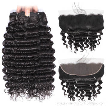 YueXiu Hair Wholesale Mink Peruvian Virgin Human Hair Bundles Grade 12A Remy Hair